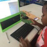 Kid coding web page with HTML & CSS