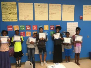 Kids with their certificates
